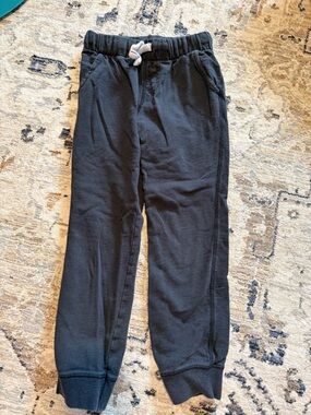 Carter's Boys Black Sweatpants with Gray Drawstring
